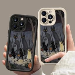 A54 5g Case For Samsung A16 Dark Funny Monster Cat Fox S22 Plus S21FE S23 S24 S25 S26 Ultra Galaxy A15 A55 A52 A53 A13 A34 Cover