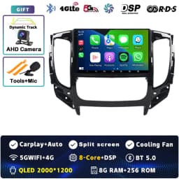 Android 16 Carplay Car Radio For Mitsubishi Pajero Sport 3 L200 5 Triton 3 2015-2019 Multimedia Video Player GPS Stereo 2Din DVD