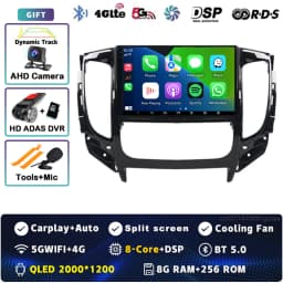 Android 16 Carplay Car Radio For Mitsubishi Pajero Sport 3 L200 5 Triton 3 2015-2019 Multimedia Video Player GPS Stereo 2Din DVD