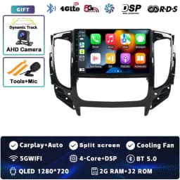 Android 16 Carplay Car Radio For Mitsubishi Pajero Sport 3 L200 5 Triton 3 2015-2019 Multimedia Video Player GPS Stereo 2Din DVD