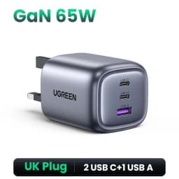 UGREEN 65W GaN Charger Quick Charge 4.0 3.0 Type C PD USB Charger for iPhone 16 15 14 Pro Max Fast Charger For Laptop PD Charger