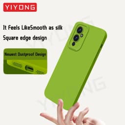 For OnePlus9 Case YIYONG Square Liquid Silicone Soft Cover For OnePlus 9 Pro One Plus 9 R RT 9R 9RT OnePlus9R OnePlus9RT Cases