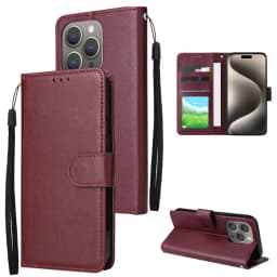 Wallet Card Slot Photo Frame Kickstand Magnetic Flip Leather Case For iPhone 15 Pro Max 14 Plus 13 12 11 XS XR SE 2022 8 7 Cover