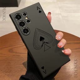 Poker Pattern Phone Case For Samsung Galaxy S25 S24 S23 S22 S21 S20 Ultra Plus FE A15 30 20 A53 A71 A72 5G Silicone Soft Cover