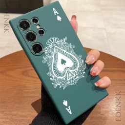 Poker Pattern Phone Case For Samsung Galaxy S25 S24 S23 S22 S21 S20 Ultra Plus FE A15 30 20 A53 A71 A72 5G Silicone Soft Cover