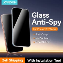 Joyroom 1/2Pcs Anti-spy Glass For iPhone 18 17 16 15 14 Pro Max Glass For iPhone 18 17 16 15 14 13 12 Pro Max Privacy Protector