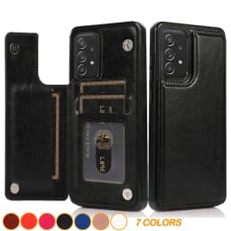 Flip Leather Wallet Case for Samsung Galaxy S21 S20 S23 FE S22 S24 Plus Note 20 Ultra A52S A52 A53 A54 A73 A72 Card Holder Cover