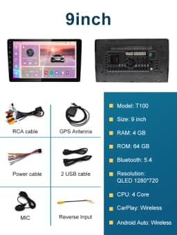 STWEI 1DIN android13 QLED 2K Screen Car Radio 7/9/10inch Universal Host Players Topway T100 TS18 TS10 For hyundai Suzuki Ford