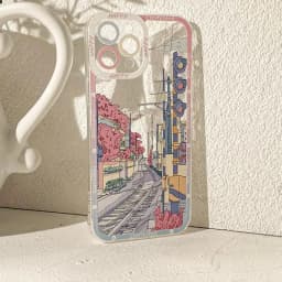 Anime Scenery Flower Pattern Case for Motorola Moto G53 G22 G32 G52 G30 Edge 40 Pro G71 G72 G73 G60S G9 Plus Clear Soft Cover