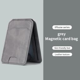 Magsafe Magnetic Leather Wallet Holder Case For iPhone 16 15 14 13 12 Pro Max Mobile Phone Holder Card Bag Covers Accessories
