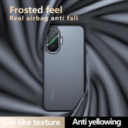 Airbag Super Protection Soft TPU+PC Clear Matte Back Cover For Xiaomi Poco F7 PocoF7 5G Phone Case