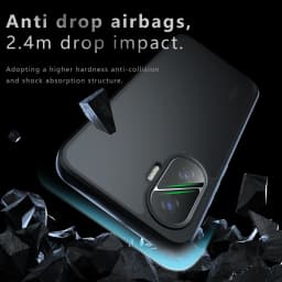 Airbag Super Protection Soft TPU+PC Clear Matte Back Cover For Xiaomi Poco F7 PocoF7 5G Phone Case