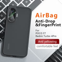 Airbag Super Protection Soft TPU+PC Clear Matte Back Cover For Xiaomi Poco F7 PocoF7 5G Phone Case
