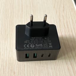 1pc USB C Charger, 40W 4 Port USBC Plug Fast Charger Multi AC Dual Port PD+QC Type C Adapter for Phone, iPad, Samsung Galaxy