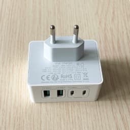 1pc USB C Charger, 40W 4 Port USBC Plug Fast Charger Multi AC Dual Port PD+QC Type C Adapter for Phone, iPad, Samsung Galaxy