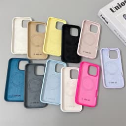 Official Same Original Liquid Silicone Phone Case for iPhone 16 15 14 13 12 Pro Max for Magsafe Wireless Charging Magnetic Cover