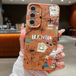 Air Line Travel Label Case For Samsung Galaxy S24 S25 Ultra S23 S22 Plus S21 FE A15 A16 A25 A26 A34 A35 A36 A54 A55 A56 5G Capa