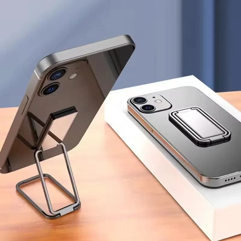 Phone Ring Holder for iPhone Pro Xiaomi Finger Kickstand 360 Degree Rotation Metal Cell Phone Ring Grip Foldable Cellphone Stand
