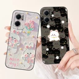 For Xiaomi Redmi 10 5G Elegant Sunflower Tulip Printed Phone Case For Redmi Note 11E Redmi10 5G Soft Silicone Shockproof Cases