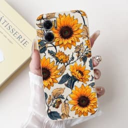 For Xiaomi Redmi 10 5G Elegant Sunflower Tulip Printed Phone Case For Redmi Note 11E Redmi10 5G Soft Silicone Shockproof Cases