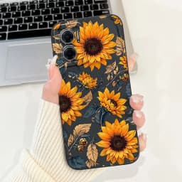 For Xiaomi Redmi 10 5G Elegant Sunflower Tulip Printed Phone Case For Redmi Note 11E Redmi10 5G Soft Silicone Shockproof Cases