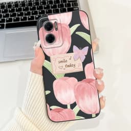 For Xiaomi Redmi 10 5G Elegant Sunflower Tulip Printed Phone Case For Redmi Note 11E Redmi10 5G Soft Silicone Shockproof Cases