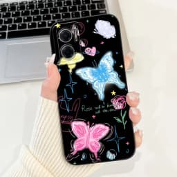 For Xiaomi Redmi 10 5G Elegant Sunflower Tulip Printed Phone Case For Redmi Note 11E Redmi10 5G Soft Silicone Shockproof Cases