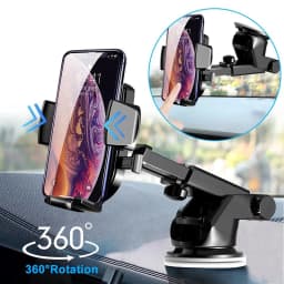 Sucker Car Phone Holder Upgrade Universal 360° Rotate Windshield Car Dashboard Mobile Cell Support Bracket for IPhone Samsung LG