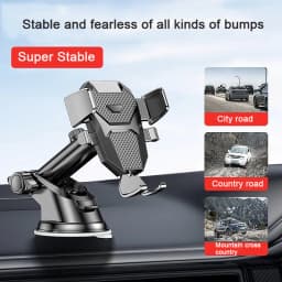 Sucker Car Phone Holder Upgrade Universal 360° Rotate Windshield Car Dashboard Mobile Cell Support Bracket for IPhone Samsung LG