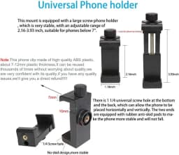 2 in 1 Mobile Phone Chest Strap Harness Stand Head Strap Holder Kit for IPhone GoPro POV Vlog Hands Free Universal Bracket Mount