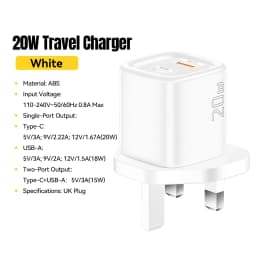 Essager 20W USB C Charger Portable Type C Charger Support PD Fast Charging For iPhone 16 15 14 13 12 11 Pro Max 8 Quick Charger