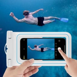 Waterproof Phone Pouch,Universal Waterproof Phone Case Dry Bag with Lanyard For iPhone Samsung Xiaomi Google Up to 7.0 inch