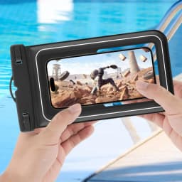 Waterproof Phone Pouch,Universal Waterproof Phone Case Dry Bag with Lanyard For iPhone Samsung Xiaomi Google Up to 7.0 inch
