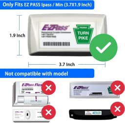 Durable EZ Pass Holder for USA Version Windshield with Powerful Suction Cups - Securely Mount Your Toll Pass Transponder