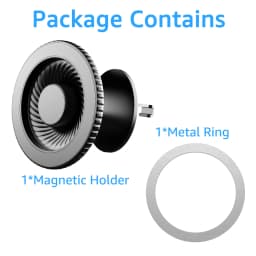 For Magsafe Car Mount Magnetic Car Air Vent Clip Cell Phone Holder 360° Rotation Magnet Car Phone Stand for iPhone Xiaomi Huawei