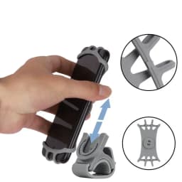 360° Removable Bicycle Phone Holder Black Universal Motorcycle Mobile Phone Rack Bike Handlebar Stand Brackets