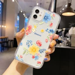Flower Phone Case For iPhone 13 Case iPhone 16 11 12 17 14 15 Pro Max 12 13 Mini 7 8 Plus XR XS X SE Shockproof Clear Soft Cover