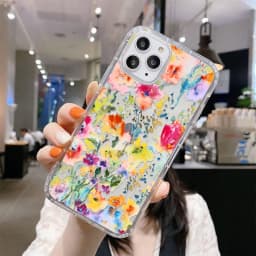 Flower Phone Case For iPhone 13 Case iPhone 16 11 12 17 14 15 Pro Max 12 13 Mini 7 8 Plus XR XS X SE Shockproof Clear Soft Cover