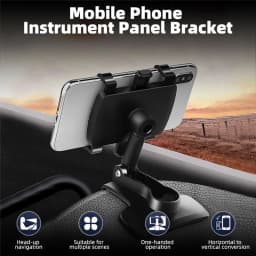 3 in 1 Car Phone Holder Dashboard Rearview Mirror Mobile Phone GPS Navigation Bracket Adjustable Auto Phone Holder For iPhone 14