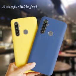 For Realme 5 Pro Case RMX1971 Cute Pure Color Candy Soft Silicone Phone Cases For Oppo Realme 5 5i 5s 5Pro Back Cover Coque Bags