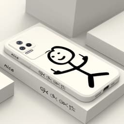 Line Man Phone Case For Xiaomi Poco F8 F7 X7 M6 X6 M5S F5 X5 F4 X4 M4 F3 X3 M3 Pro Ultra 4G 5G GT Liquid Silica Cover