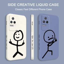 Line Man Phone Case For Xiaomi Poco F8 F7 X7 M6 X6 M5S F5 X5 F4 X4 M4 F3 X3 M3 Pro Ultra 4G 5G GT Liquid Silica Cover