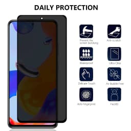 Anti Spy Screen Protector For Redmi Note 11 Pro 4G 5G Tempered Glass 9H Privacy Peep High AluminumCase Friendly