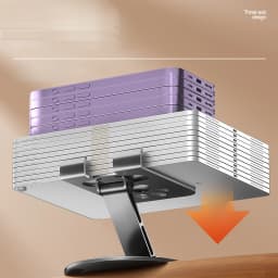 1 Piece of All Metal Desktop Phone Stand, Rotatable and Foldable, Popular Live Streaming Learning Stand, Desktop Universal Type