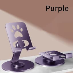 1 Piece of All Metal Desktop Phone Stand, Rotatable and Foldable, Popular Live Streaming Learning Stand, Desktop Universal Type