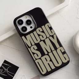 MUSIC IS MY DRUG Case For IPhone 16 Cases IPhone 15 Pro Max Case For IPhone 14 13 12 11 XS X XR 7 8 Plus Cover Case Funda