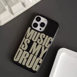 MUSIC IS MY DRUG Case For IPhone 16 Cases IPhone 15 Pro Max Case For IPhone 14 13 12 11 XS X XR 7 8 Plus Cover Case Funda