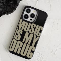 MUSIC IS MY DRUG Case For IPhone 16 Cases IPhone 15 Pro Max Case For IPhone 14 13 12 11 XS X XR 7 8 Plus Cover Case Funda