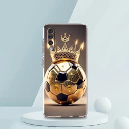 Transparent Phone Case for Samsung Galaxy A16 A14 A12 A22 A24 A42 A06 A20 A30 A40 Soft TPU Cover Football Footy Soccer Pattern