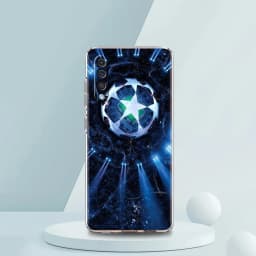 Transparent Phone Case for Samsung Galaxy A16 A14 A12 A22 A24 A42 A06 A20 A30 A40 Soft TPU Cover Football Footy Soccer Pattern